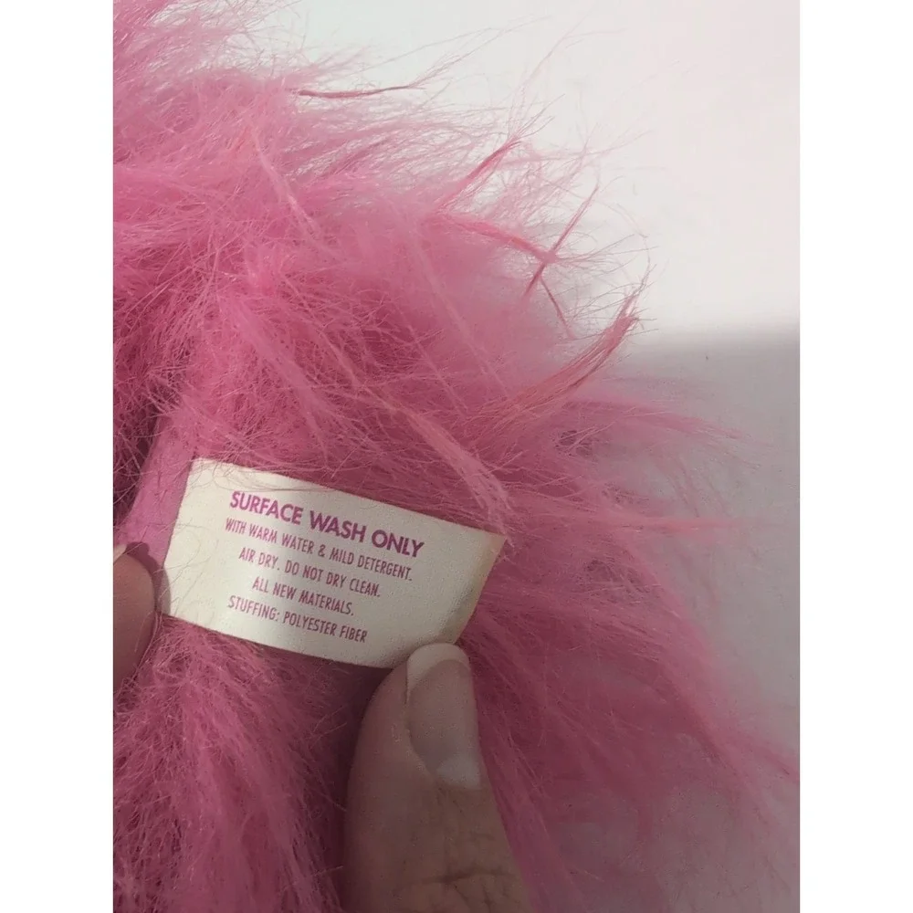 Tyco Lil Fursons Plush Kids Small Pink Purple 1995 Vintage Hearts 6
